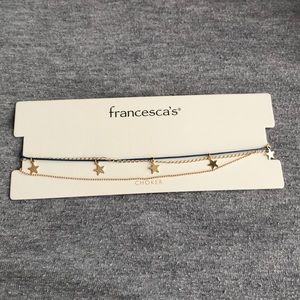 Gold star choker